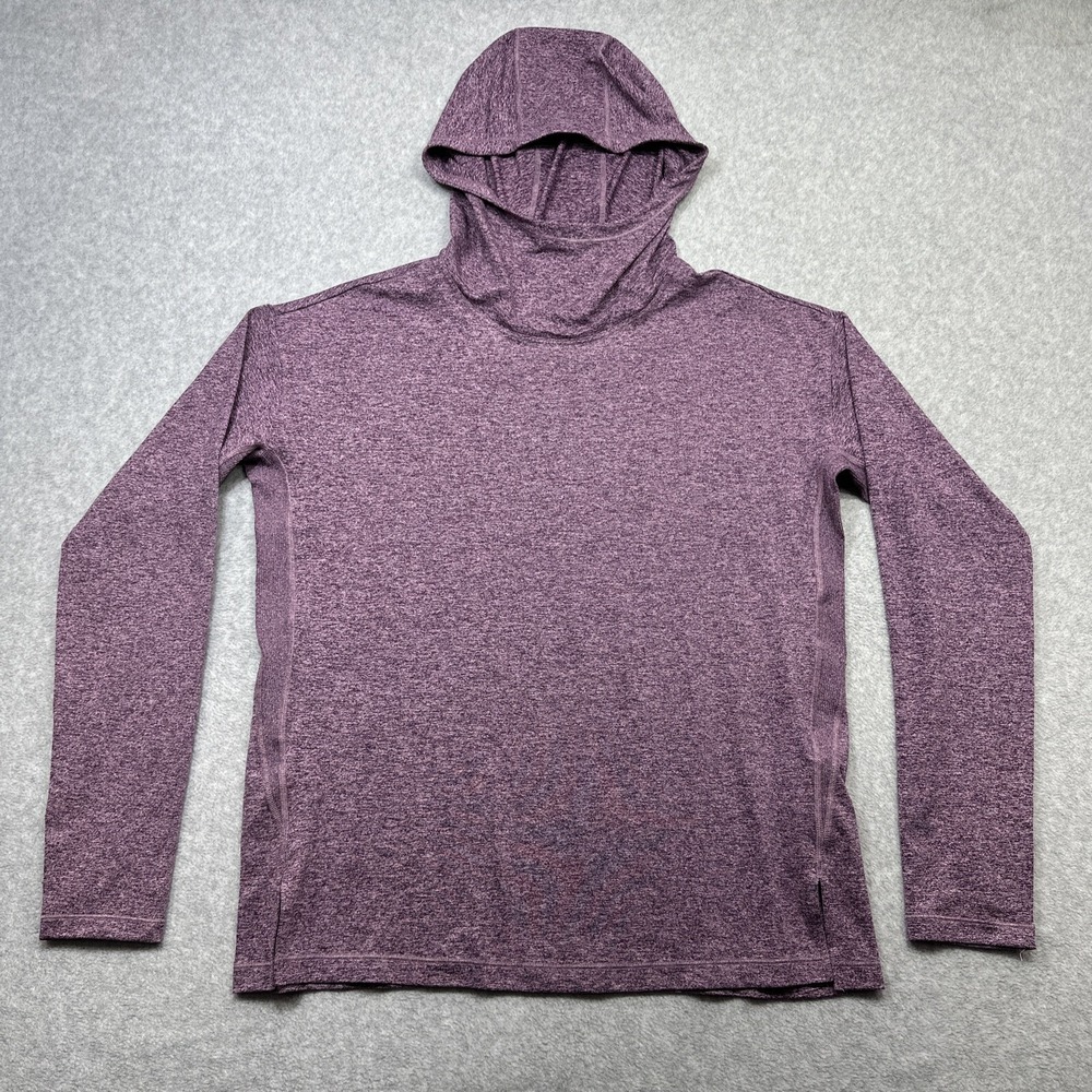 Athleta Uptempo II Hoodie Medium Purple Athleisure Studio Layer Cozy Essential